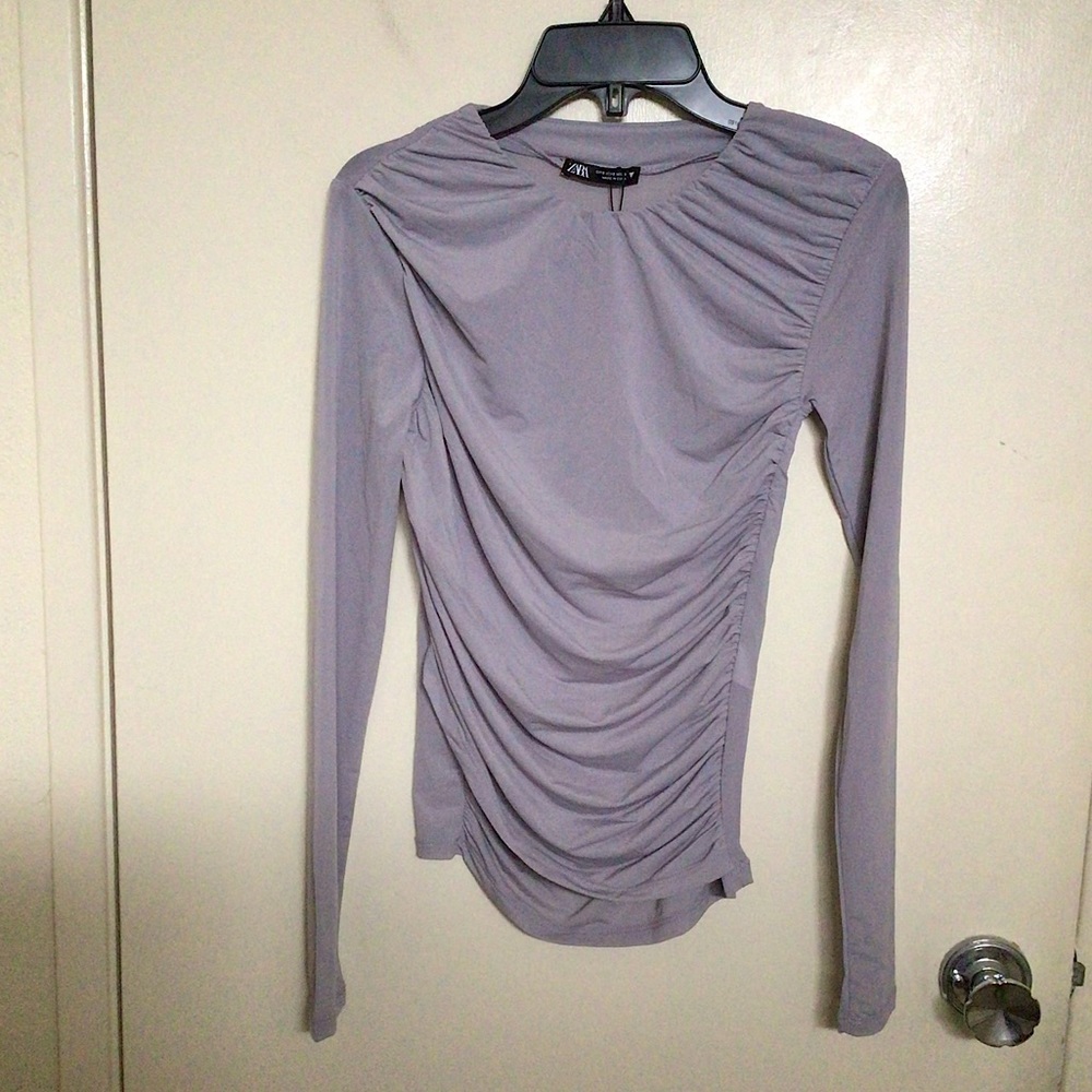Zara Ruched Blouse - Picture 6 of 8